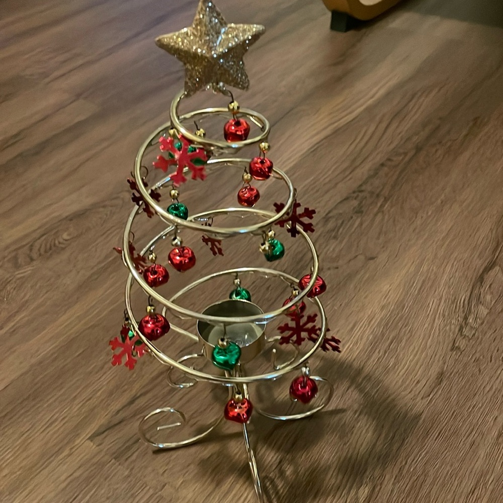 Vintage Gold Plated Christmas Tree NWOT